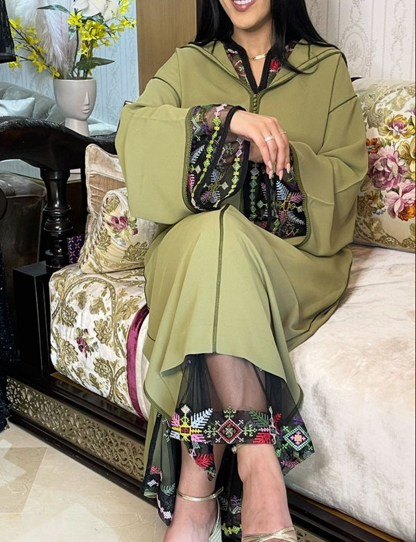 Olive Serenity Moroccan Djellaba