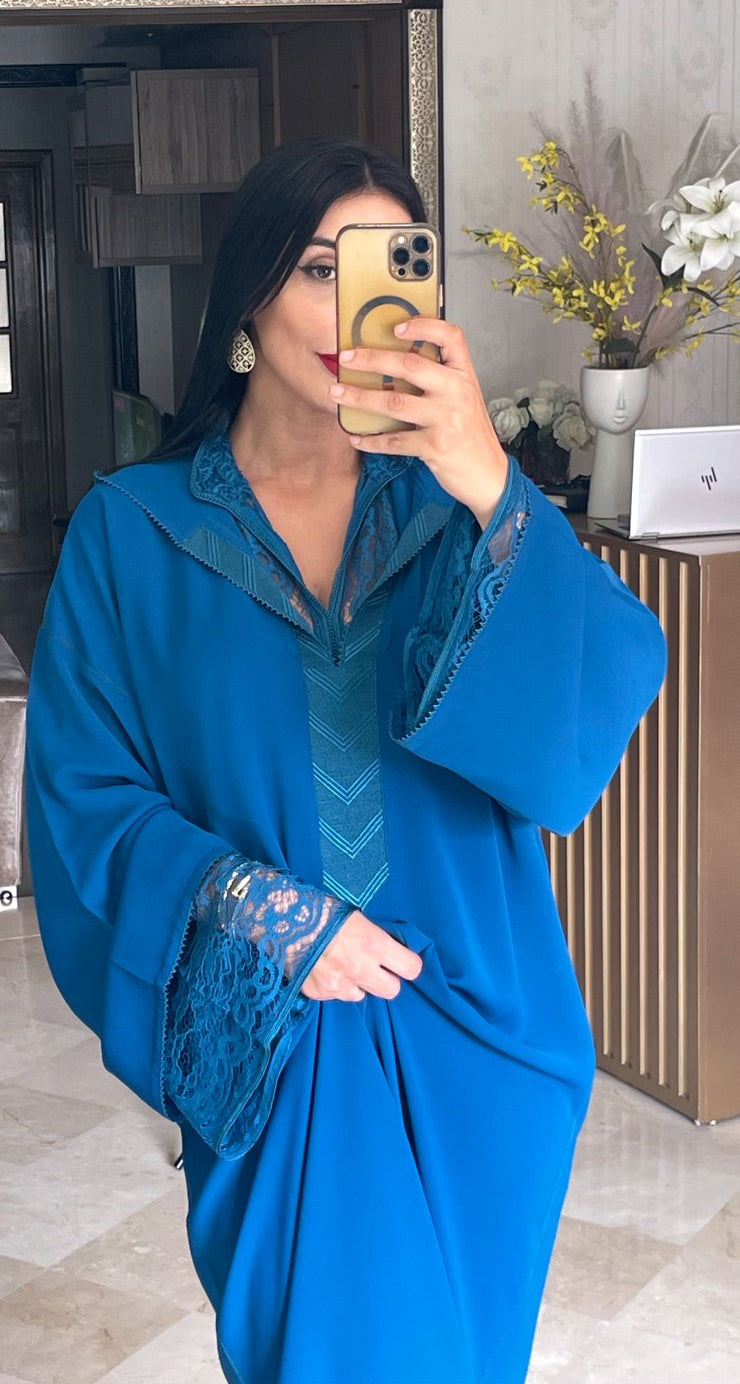 Diamond Elegance Two-Piece Djellaba